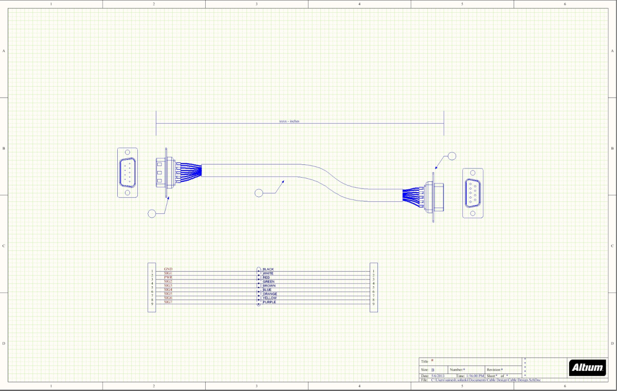 Cable Assembly Drawings for PCB Cable Assemblies Part 1